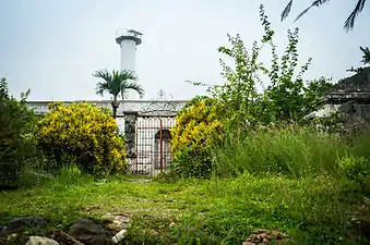 The pathway that leads to the old quarters