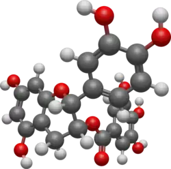 Chemical structure of epicatechin gallate