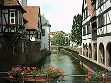 Timber-frame houses on the Mümling