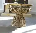 The baptismal font