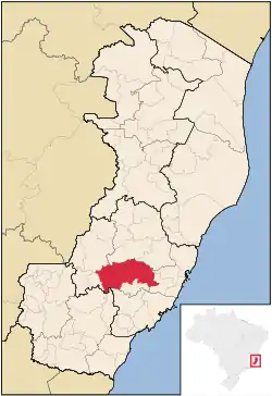 Location in Espírito Santo