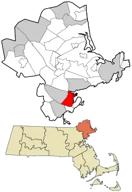 Location in Essex County, Massachusetts