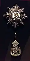 Plaque, or star, and insignia of the Imperial Order of the Mexican Eagle