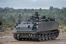 An M113 armored personnel carrier of the Portuguese Army