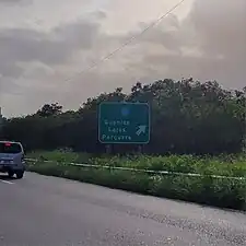 PR-2 west at exit 194 to PR-116 west in Guánica