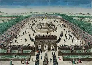 Illustration of the Fête de la Fédération at Champ de Mars, July 14, 1790 (Musée de la Révolution française).