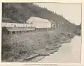 Bettles Trading Post on the Koyukuk River at Old Bettles, Alaska