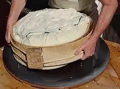 Molding in a circle of beech wood