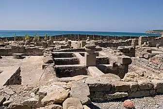 Ruins of a Roman garum factory near Tarifa, Spain