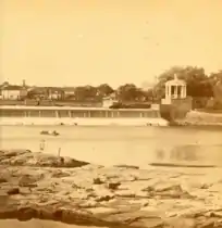 Fairmount Dam, from the rocks below