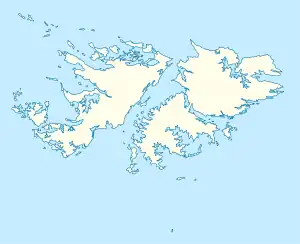 Darwin is located in Falkland Islands