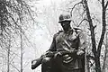 A monument to fallen Soviet soldiers in Ivanovka, Ukraine.