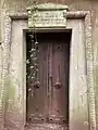 The Scammell family vault in the Egyptian Avenue in Highgate Cemetery (west side)