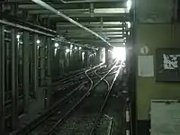 Access ramp from Federico Lacroze Underground station to the Urquiza Line