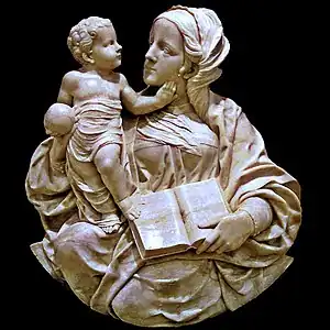 Virgin with child by Felipe Bigarny