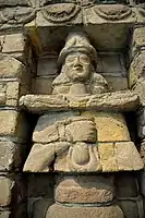 Female deity pouring a life-giving water from a vessel. Facade of Inanna Temple at Uruk, Iraq. 15th century BC. The Pergamon Museum