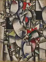 Fernand Léger, 1912–13, Nude Model in the Studio (Le modèle nu dans l'atelier), oil on burlap, 128.6 x 95.9 cm, Solomon R. Guggenheim Museum, New York