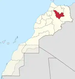 Location in Morocco