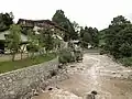 Fieberbrunn, water through the village