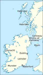 Map of Britain and Ireland