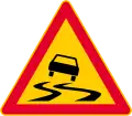 Slippery road  (formerly used )