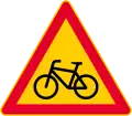 Cyclists and moped riders on carriageway  (formerly used )