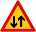 Two-way traffic  (formerly used )