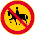 No equestrians  (formerly used )