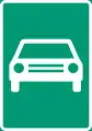 Road for motor vehicles (formerly used )