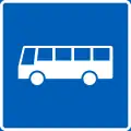 Bus lane (sign above the line)