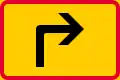 Sign applies to crossing road  (formerly used )