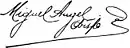 Miguel Ángel Builes Gómez's signature