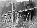 First Nations chief's grave at Chapman's Bar, Fraser River. 1867-1868.