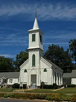 First Presbyterian Church of Wetumpka. Placed on the National Register of Historic Places on October 8, 1976.