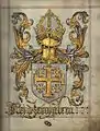 Coat of arms of the King of Jerusalem (fl 7r)