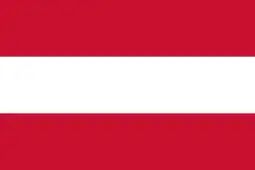 Flag of Austria (horizontal bicolour triband)