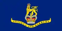 The flag of the Antiguan and Barbudan governor-general featuring St Edward's Crown