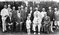 Wadleigh is seated in the center in this photo of retired flag officers taken at the 85th birthday party of Rear Admiral George C. Remey on 10 August 1926.