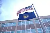 Flag of Nebraska flown from its Labor Department Building