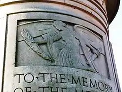 Sculptural work by Tyson Smith on Fleetwood War Memorial