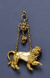 Pendant with a Lion, Flemish, (between 1600 and 1650) Baroque