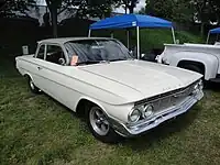 1961 Chevrolet Biscayne 2-Door Sedan (with non-standard wheels), front view