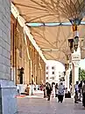 Shading umbrellas at Al Hussein Mosque, Cairo, Egypt