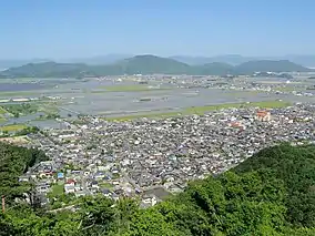 Old city view from Mt. Hachiman