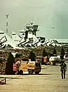 The air traffic control tower at Tan Son Nhut Air Base between 1959-1968