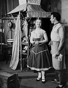 Tabbert as Marius with Florence Henderson in the Broadway production of Fanny, 1955.