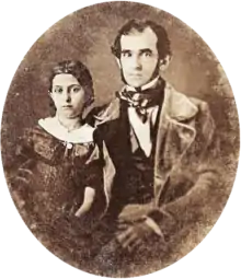 Florencio Varela and his daughter in Montevideo, c.1847