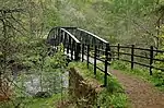 Suspension Foot-Bridge Over River Garry