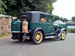 1928 Model A Fordor with a 1941 Kaiser wood gas generator