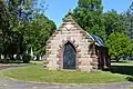 The cemetery's holding tomb, built soon after the American Civil War